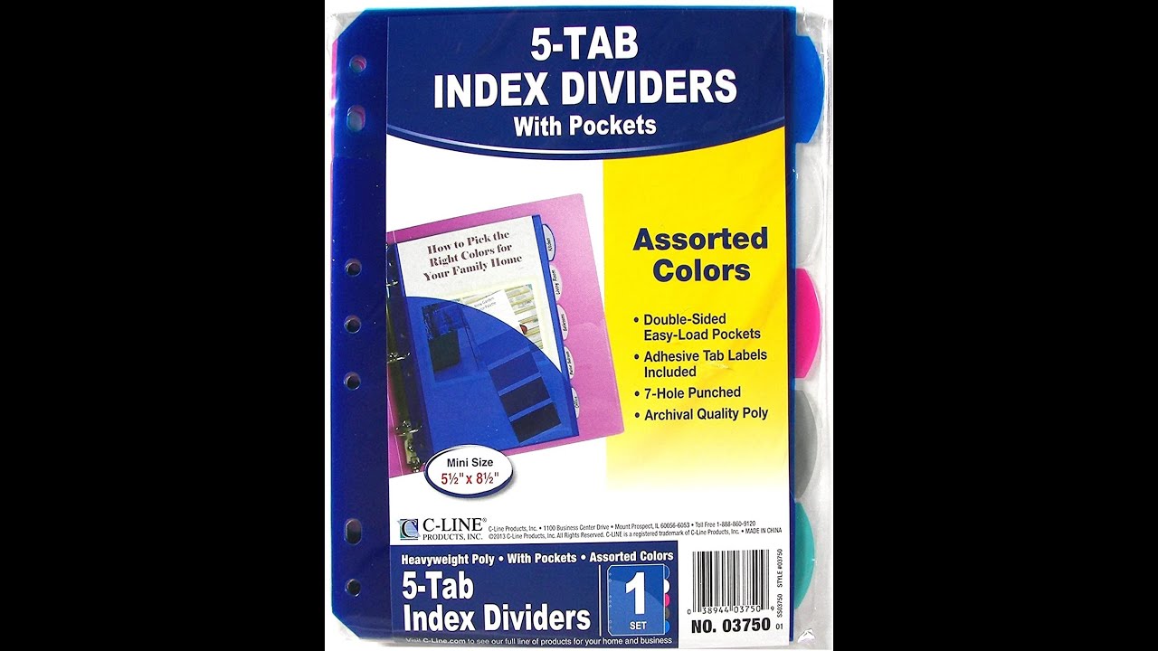 C-Line Tab Dividers Review
