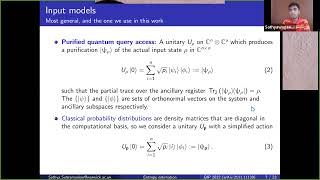 QIP 2022 | Sublinear quantum algorithms for estimating von Neumann ... (Sathyawageeswar Subramanian)