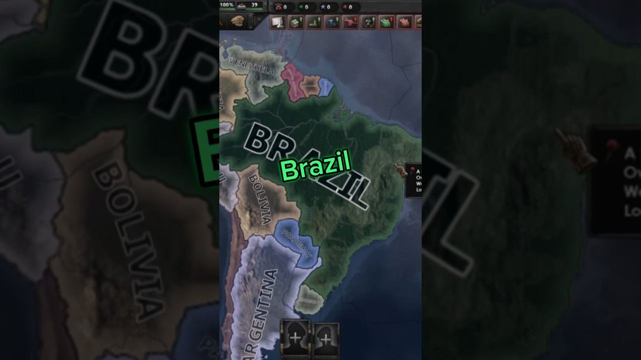Hoi4 Brazil is the Power House of South America #hoi4 #heartsofiron4