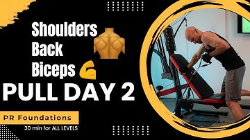 Pull Day 2 - Shoulders, Back, & Biceps | Bowflex Beginner to Advanced | PR Foundations #Bowflex
