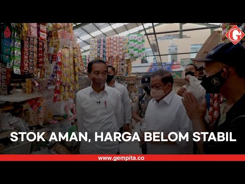 Sidak Langsung Ke Pasar Jelang Ramadhan, Jokowi: Stok Minyak Cukup, Harga Belum Stabil