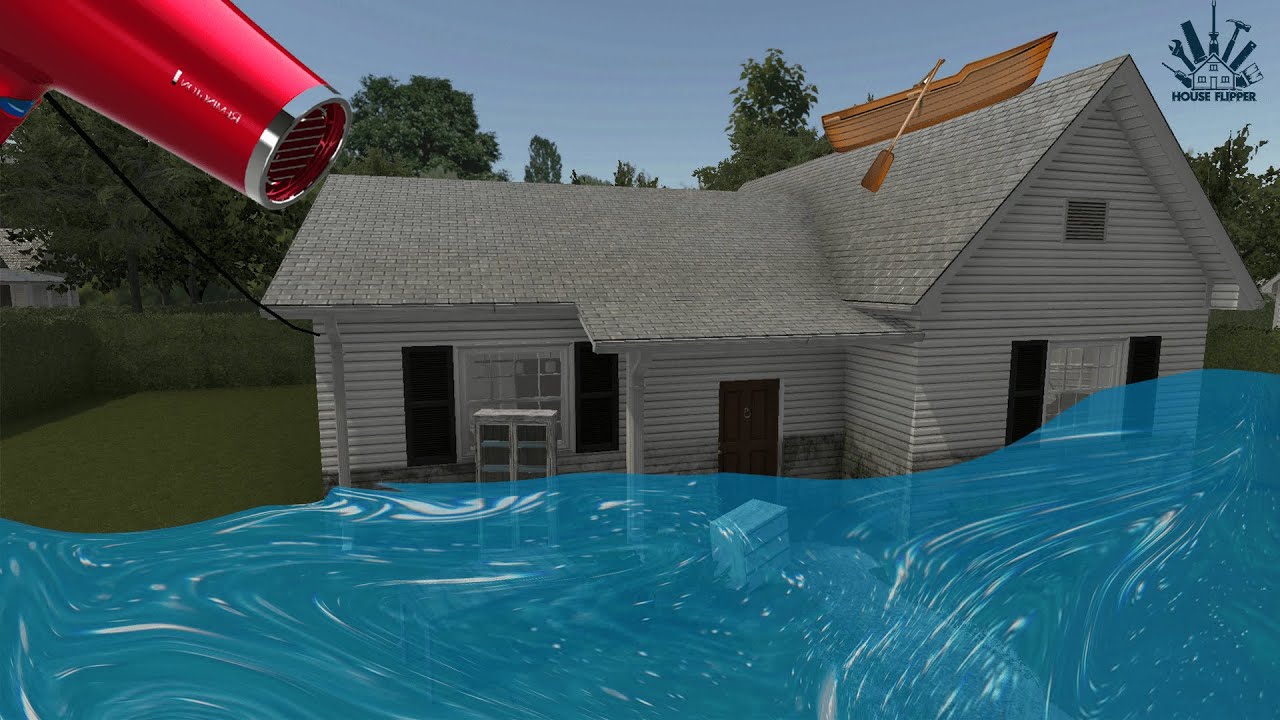 POSUŠIMO POPLAVLJENO HIŠO| House Flipper #2