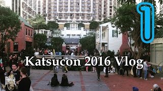 Katsucon 2016 Vlog 1 [Thursday Pre-Reg & Deadpool premiere]