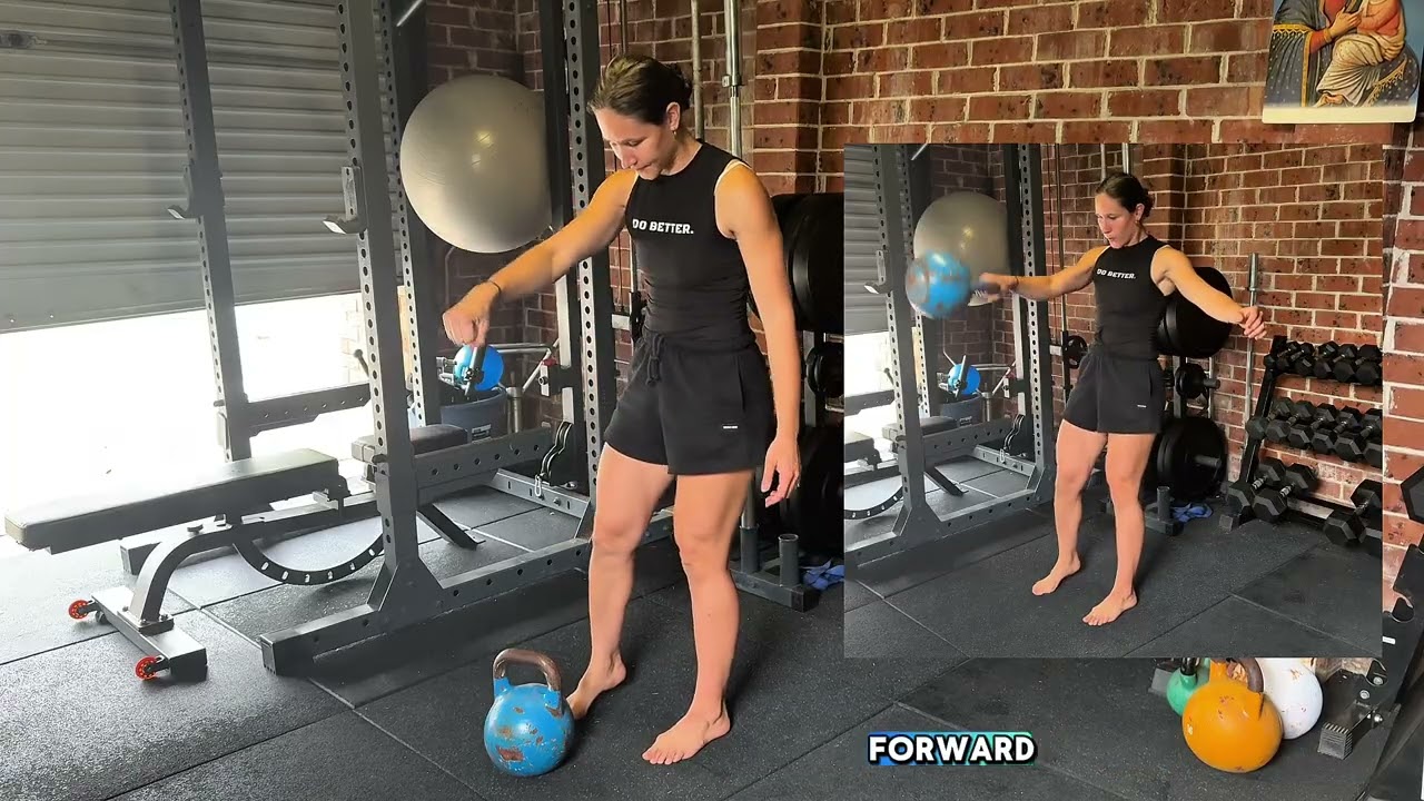 Dynamic B-stance KB Swing