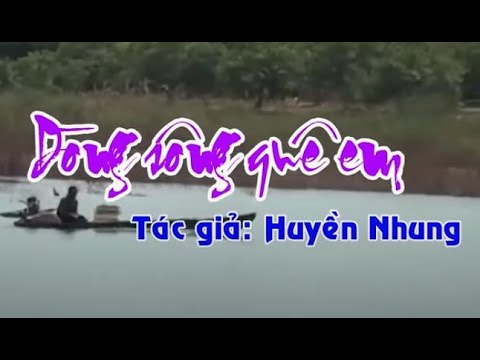 Karaoke tân cổ DÒNG SÔNG QUÊ EM - SONG CA