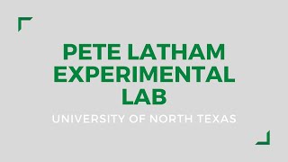 Pete Latham Experimental Lab Update