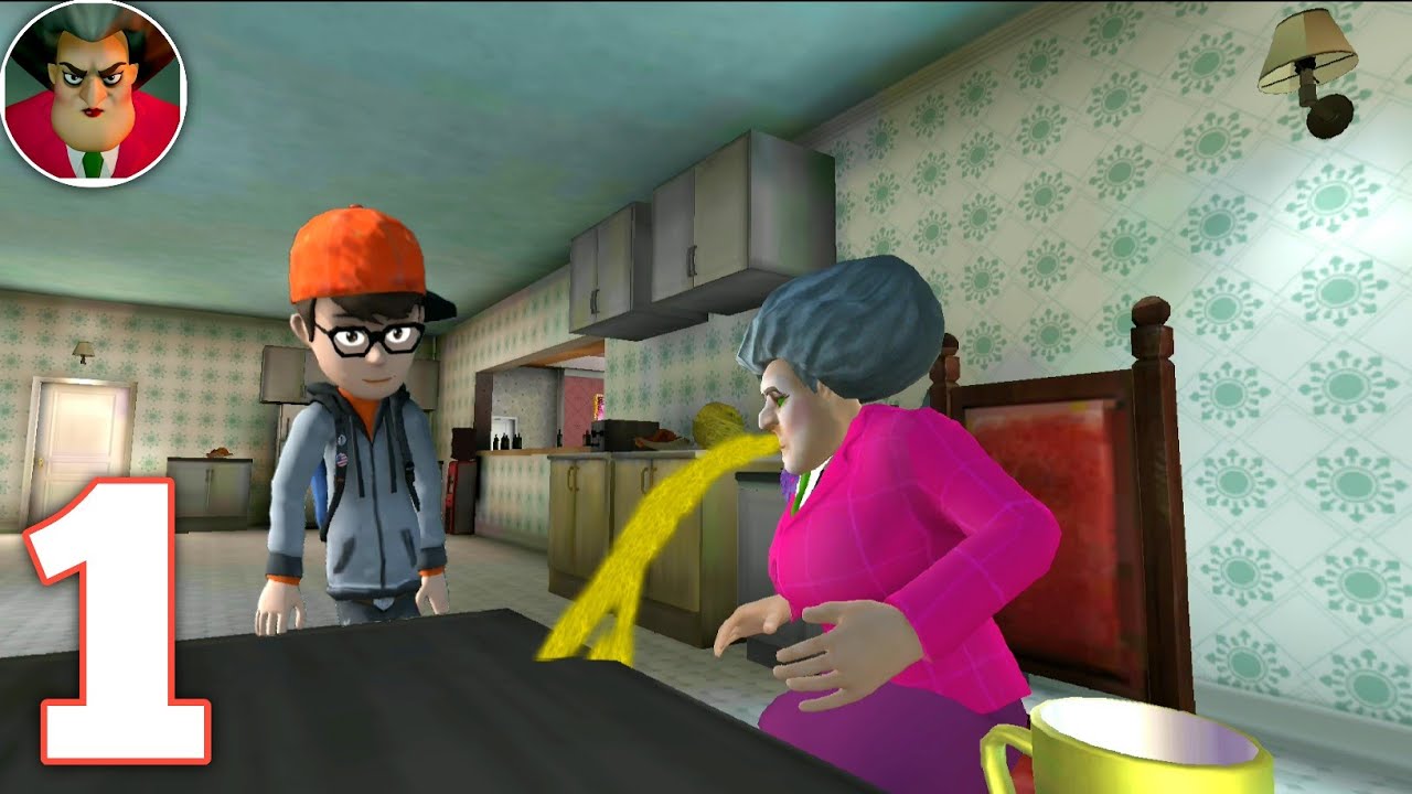 Scary Teacher 3D - Gameplay Walkthrough #1 Funny Breakfast Prank😂 (Android iOS)