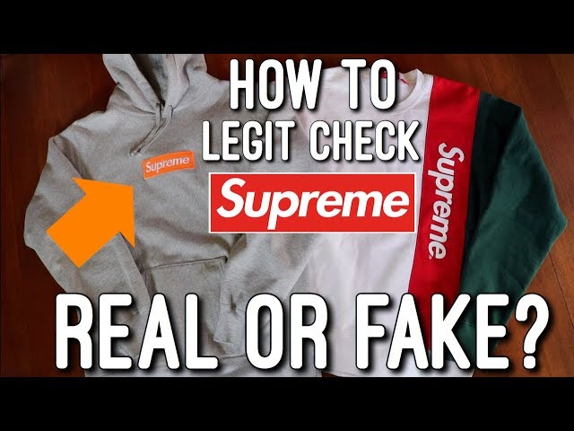 How To Legit Check Supreme Hoodies/Crewnecks! (Fake Vs. Real Comparison) 