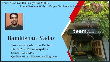 Congrats, Ramkishan |Electronics Engineer | Salary 2.64 LPA |Joined as IT Analyst in Team Computers