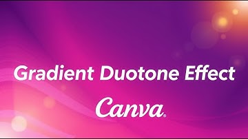 Gradient Duotone Effect - Blend Photo Edges - Canva Tutorial