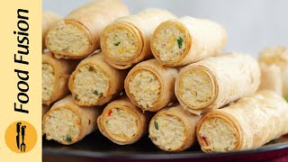 Samosa Roll with Creamy Chicken Filling - Iftar Recipe Idea by Food Fusion
