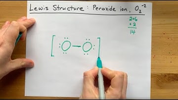 Lewis Structure of the Peroxide Ion, O2(-2)