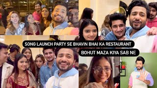 SONG LAUNCH PARTY KI MASTI- Sare purane dost mil Gaye #rehaanroy #muskansharma #afsanakhan #vlog