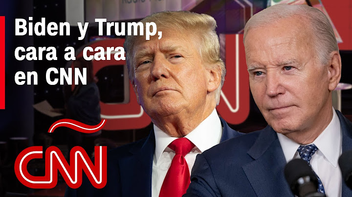 Biden y Trump aceptan tener el primer debate presidencial 2024 en CNN | Elecciones en Estados Unidos