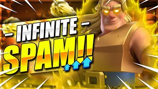 IMPOSSIBLE TO DEFEND THIS NEW GOLDEN KNIGHT DECK DOMINATES IN CLASH ROYALE