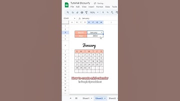 How to create a mini calendar in Google sheet? #calendar #googlesheet #tips #shorts #excel #msoffice