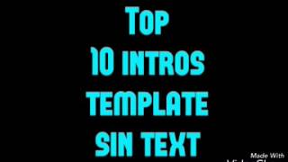 Top 10 Intro Sin Nombres (Template Sin Texto)