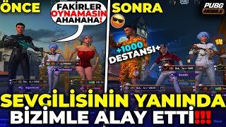 SEVGİLİSİNİN YANINDA 300 DESTANSILI HESABI İLE BİZİMLE ALAY ETTİ 😁 TARİHİ AYAR!  / PUBG MOBİLE