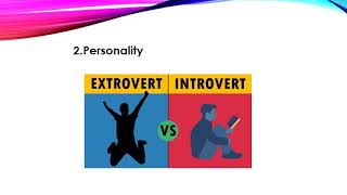 MODULE 1 LESSON 5  FACTORS THAT INFLUENCE COMM