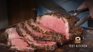 Reverse Sear Caramelized New York Strip Roast