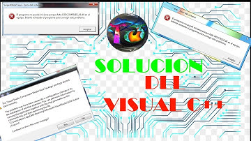SOLUCION DEFINITIVA A LOS ERRORES DE VISUAL C++ Y A LOS DLL!!-TECNOJUNIORS