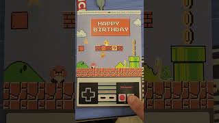 Mario Happy Birthday Card but it works #gaming #shorts