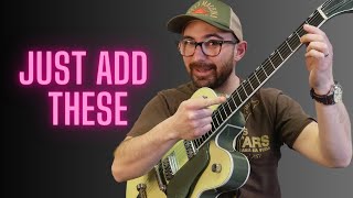 Not sounding rockabilly enough? Add these notes to your pentatonic! w/tabs