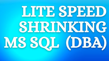 "Maximizing Database Efficiency: An Introduction to Lite Speed and Shrinking in MS SQL Server""