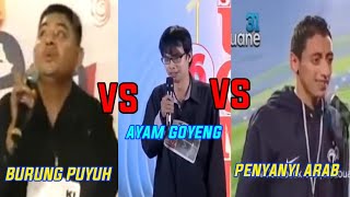BATLE COMEDY|BURUNG PUYUH VS AYAM GOYENG VS PENYANYI ARAB