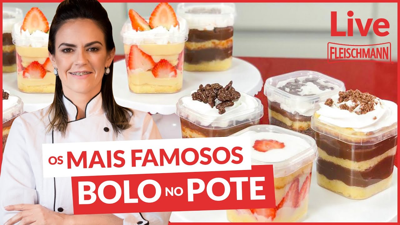 🔴 OS MAIS PEDIDOS: BOLOS NO POTE COM FLEISCHMANN - LOJA SANTO ANTONIO