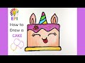HOW TO DRAW A CUTE CAKE EASY PAINTING IDEA