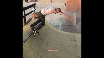 Skateboard half pipe fail