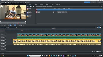 Editing multiple cameras and sound in magix movie editor.