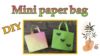 DIY Mini paper bag️کاردستی کیف کوچک کاغذی