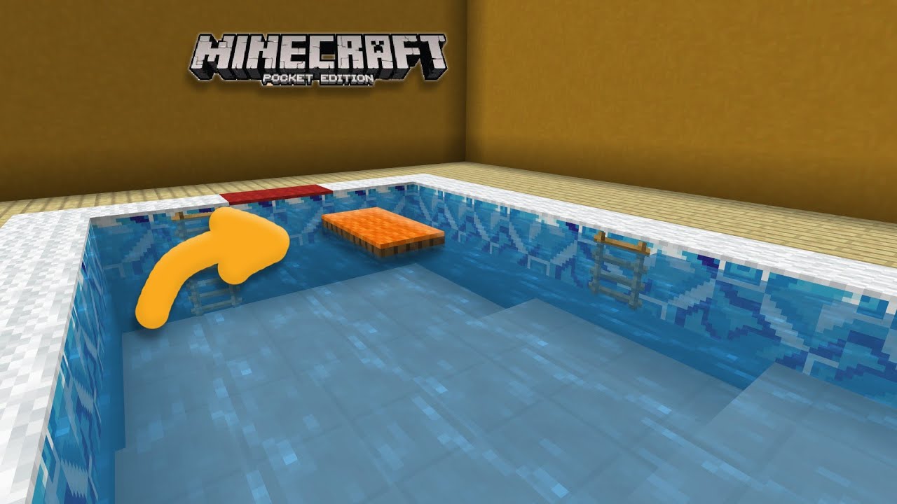 How to make A Swimming Pool-Minecraft Pocket Edition/Win10 - YouTube