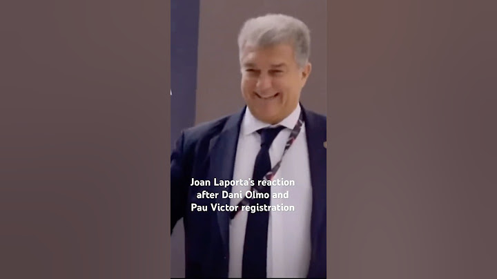 Laporta’s reaction to Dani Olmo registration #olmo #laporta #barca #supercopa