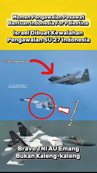 Momen Pengawalan C130 Hercules Indonesia