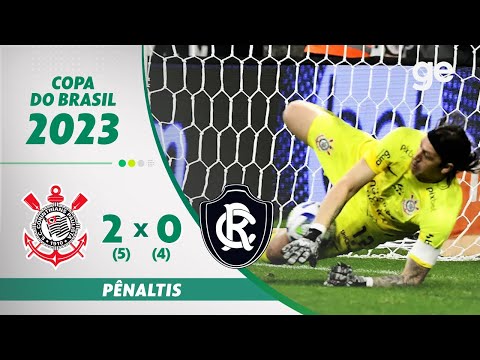 CORINTHIANS 2 X 0 REMO | PÊNALTIS | 3ª FASE COPA DO BRASIL 2023 | ge.globo