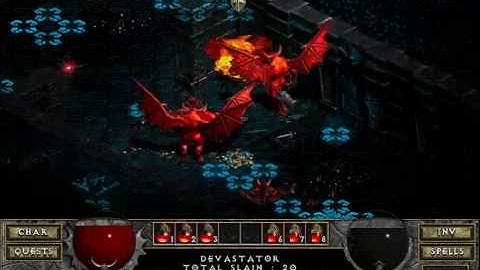 Diablo I: The Hell (Co-op Doom Playthrough) - Crypts Level 22 Part 2