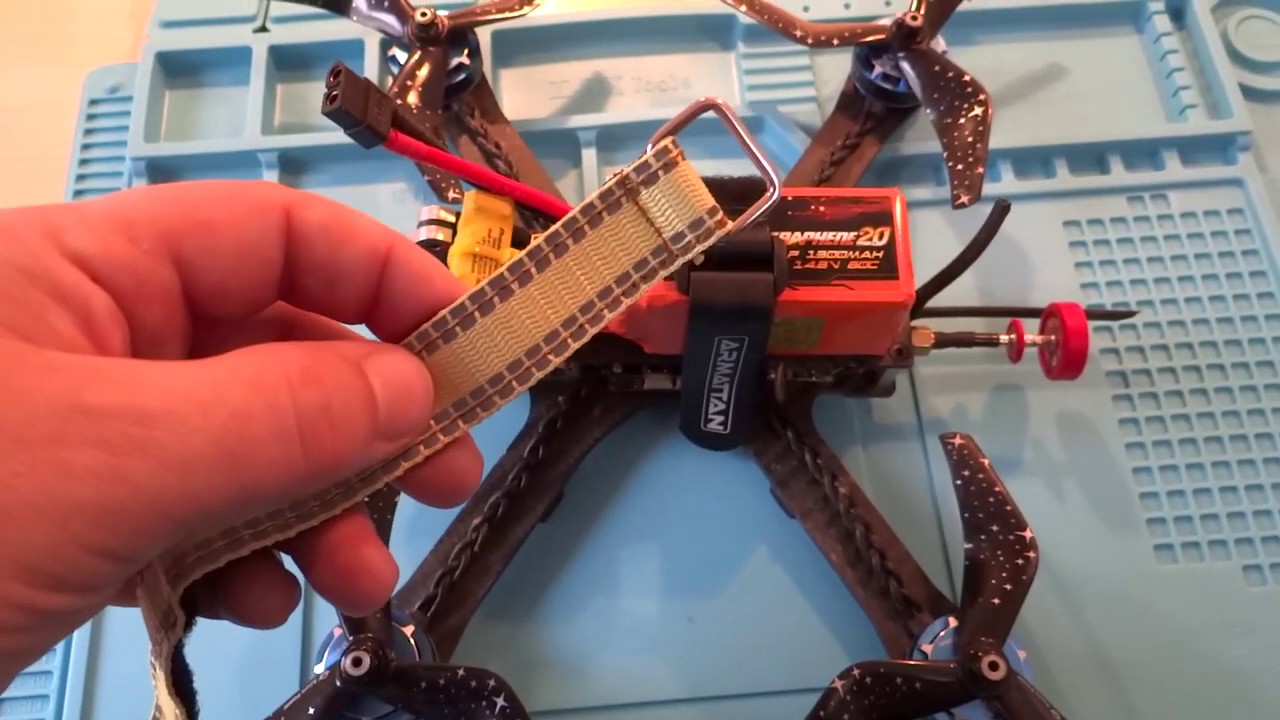 Kevlar BEST Battery Strap with Reflective Band for RC Drone FPV Racing