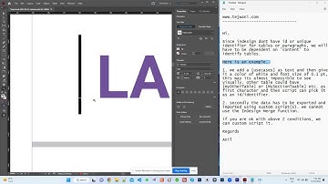 indesign custom script for import and export