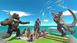 Legendary City War  How Strong is Mechagodzilla? Kong x Godzilla x Mechagodzilla | ARBS