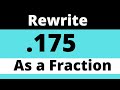 Converting Numbers to Fractions