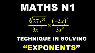 Mathematics N1 Good exponents strategy