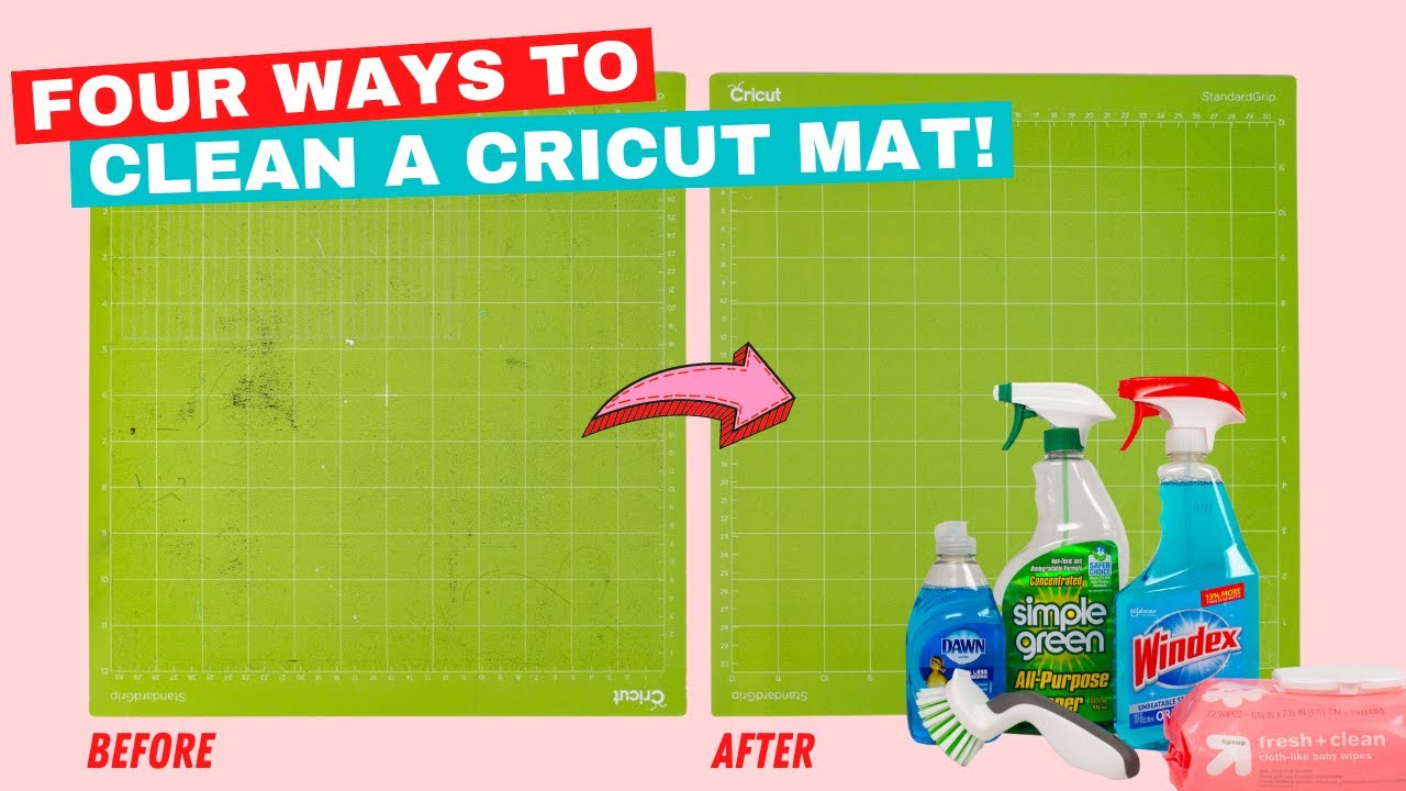 How to clean cricut mats! #cricut #cricutforbeginners #cricuttips