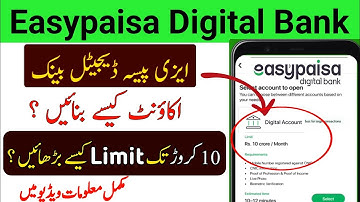 How to Create Easypaisa Digital Bank Account | Easypaisa Account Banane ka Tarika