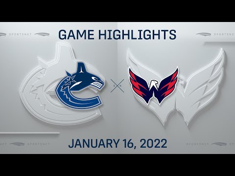 NHL Highlights | Canucks vs. Capitals - Jan 16, 2022