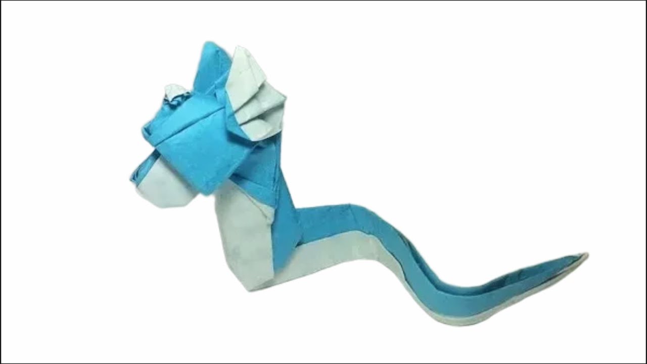 Pokemon Go: Origami Pokemon Dratini by PaperPh2