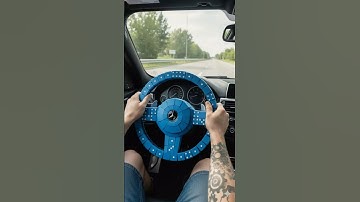 Mercedes Steering Wheel Made of #dominoes - POV: Will It Steer or Scatter?