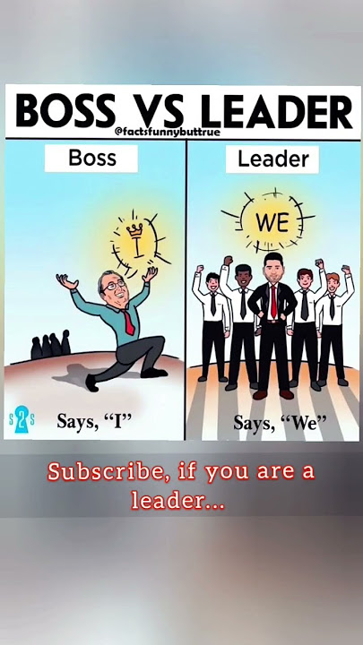 Boss vs Leader 💪💪